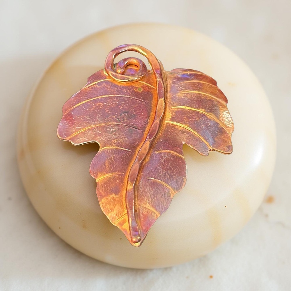 Patricia Healey Simply Classic Copper Maple Leaf Pendant(s)